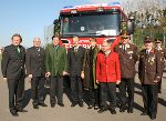 LAbg. Franz Schleich, Vzbgm. Ing. Helmut Triebl, LH Franz Voves, Bgm. Johann Kaufmann, Nabg. Mag. Sonja Stessl Mühlbacher, LAbg. Ing. Josef Ober und die FF St. Stefan I/R feiern die Segnung des neuen Rüstwagens © Landespressedienst LAbg. Franz Schleich, Vzbgm. Ing. Helmut Triebl, LH Franz Voves, Bgm. Johann Kaufmann, Nabg. Mag. Sonja Stessl Mühlbacher, LAbg. Ing. Josef Ober und die FF St. Stefan I/R feiern die Segnung des neuen Rüstwagens