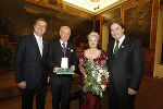 Honorarkonsul Mag. Rudi Roth mit Botschafter Dr. István Horváth, Kammersängerin Ildikó Raimondi und Landeshauptmann Mag. Franz Voves im Minoritensaal in Graz. © Leodolter / bei Quellenangabe honorarfrei;