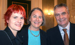 Eva Pöttler, Inge Farcher und Gerhard Draxler