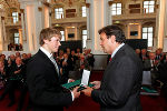 Alexander Strobl und LH Franz Voves