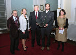 Alt-Rektor Otto Kolleritsch, LR Bettina Vollath, Peter Ehrenberger (BIG), Philipp Jereb (BIG), Gertrude Celedin.