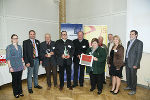 as e5-Energieteam von Lödersdorf mit dem Landesenergiebeauftragten Wolfgang Jilek (1. v. r.) und Gerhard Ulz vom LandesEnergieVerein (3. v. r.)