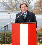 Landeshauptmann Franz Voves mahnte in seiner Ansprache zur Wachsamkeit. 