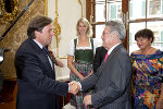 LH Voves mit BP Fischer in der Landstube © Landespressedienst / Foto Fischer LH Voves mit BP Fischer in der Landstube