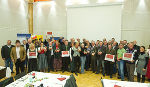 Gruppenfoto der Energieteams der ausgezeichneten e5-Gemeinden