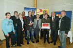 Das Energieteam von Bairisch Kölldorf mit LR Siegfried Schrittwieser (2.v.r.), Vizebgm. Andreas Posch (3.v.r.) und Helga Rally vom Landesenergieverein (5.v.r.)