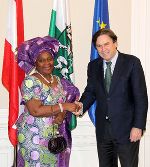 Landeshauptmann Franz Voves begrüßte die nigerianische Botschafterin Maria Oyeyinka Laose in der Grazer Burg.