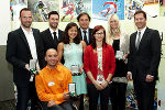 Sturm-Kapitän Mario Haas, Motocross-Ass Marco Schögler, LH Voves, Skibob-Star Lisa Zaff, Sturm-Meistertrainer Franco Foda (hintere Reihe v.l.), Duathlon-Weltmeister Thomas Frühwirt, Schwimmerin Eva Chavez-Diaz und Kletter-Talent Johanna Ernst (vordere Reihe v.l.) mit den Ehrenzeichen © Land Steiermark/Melbinger; bei Quellenangabe honorarfrei Sturm-Kapitän Mario Haas, Motocross-Ass Marco Schögler, LH Voves, Skibob-Star Lisa Zaff, Sturm-Meistertrainer Franco Foda (hintere Reihe v.l.), Duathlon-Weltmeister Thomas Frühwirt, Schwimmerin Eva Chavez-Diaz und Kletter-Talent Johanna Ernst (vordere Reihe v.l.) mit den Ehrenzeichen