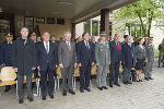 Landesamtsdirektor Helmut Hirt, 2. LH-Stv. Siegfried Schrittwieser, LH-Vize Hermann Schützenhöfer, LH Franz Voves, Brigadier Heinz Zöllner, Landtagspräsident Manfred Wegscheider, 2. LT-Präsident Franz Majcen, 3. LT-Präsidentin Ursula Lackner und Generalmajor Heinrich Winkelmayer (v.l.) beim Festakt © Land Steiermark/Foto Fischer; bei Quellenangabe honorarfrei Landesamtsdirektor Helmut Hirt, 2. LH-Stv. Siegfried Schrittwieser, LH-Vize Hermann Schützenhöfer, LH Franz Voves, Brigadier Heinz Zöllner, Landtagspräsident Manfred Wegscheider, 2. LT-Präsident Franz Majcen, 3. LT-Präsidentin Ursula Lackner und Generalmajor Heinrich Winkelmayer (v.l.) beim Festakt