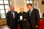 LH-Vize Hermann Schützenhöfer, Helmut Burkhard und LH Franz Voves