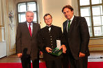 LH-Vize Hermann Schützenhöfer, Wolfhard Wegscheider und LH Franz Voves
