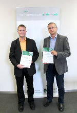 Landesstatistiker Martin Mayer (r.) und sein Stellvertreter Josef Holzer präsentierten aktuelle Zahlen zum Leben in der Steiermark. © Foto: Landespressedienst/Knittelfelder; bei Quellenangabe honorarfrei