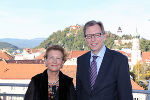 Die Botschafterin zu Besuch bei Landesrat Christian Buchmann 