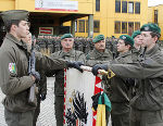 Die Rekruten bei der Angelobung © Foto: Österreichisches Bundesheer; bei Quellenangabe honorarfrei Die Rekruten bei der Angelobung