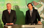 LH-Vize Hermann Schützenhöfer und LH Franz Voves ziehen Bilanz des Reformjahrs 2012