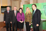 LH-Vize Hermann Schützenhöfer, LSR-Präsident Wolfgang Erlitz, LSR-Vizepräsidentin Elisabeth Meixner, LR Elisabeth Grossmann und LH Franz Voves (v. l.)