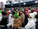 Botschafter aus aller Welt bei der Abfahrt der Herren in Schladming