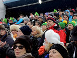 Botschafter aus aller Welt bei der Abfahrt der Herren in Schladming