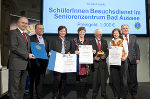 Lionspreis 2012 (Bezirk Liezen): Schüler Besuchsdienst im Seniorenzentrum Bad Aussee: LR. Johann Seitinger, Wilhlem Himmel, Stefanie Machart, Eva Ebner, Manfred G. Uratnik von Lions, Gabriele Grill und  LH-Stv. Siegfried Schrittwieser (v.l.)