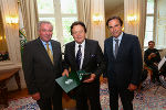 LH Voves und LH-Stv. Schützenhöfer verliehen CHRISTOF Johann das Große Goldene Ehrenzeichen des Landes Steiermark. © Foto Frankl / bei Quellenangabe honorarfrei