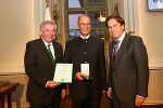 Josef Radl mit LH Franz Voves und LH-Vize Hermann Schützenhöfer