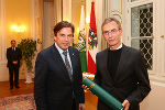 Gustav Mittelbach mit LH Franz Voves