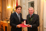Johann Tomberger mit LH Franz Voves