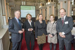 Pildner-Steinburg, Funken, Vollath, Havasi und Gerstenmayer in der Alten Aula, v.l. © steiermark.at / Foto Fischer