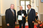 Dieter Glawischnig mit LH Franz Voves und LH-Vize Hermann Schützenhöfer