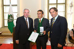Walter Stenzl mit LH Franz Voves und LH-Vize Hermann Schützenhöfer