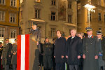 Rote Kreuz Präsident Weinhofer, LH Voves, LH-Stv. Schützenhöfer, Militärkommandant Zöllner, v.l. © steiermark.at / Frankl, alle Fotos bei Quellenangabe honorarfrei Rote Kreuz Präsident Weinhofer, LH Voves, LH-Stv. Schützenhöfer, Militärkommandant Zöllner, v.l.
