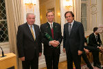 LH Franz Voves, LH-Stv. Hermann Schützenhöfer und Roman Artner
