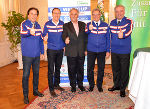 LH Franz Voves, OK-Chef Alois Stadlober, Präsident Helmut Lexer, Bgm. Rainer Angerer und LH-Stv. Hermann Schützenhöfer (v.l.).