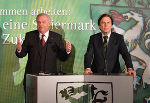 Die steirischen Reformpartner Hermann Schützenhöfer und Franz Voves