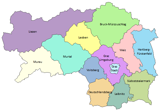karte von der steiermark Gemeindestrukturreform   Gemeindestrukturreform   Land Steiermark