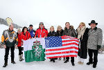 LH Franz Voves, Botschafterin Alexa Wesner und LR Christian Buchmann (Mitte) mit steirischen Wirtschaftsgrößen in Schladming. © Foto Huber; bei Quellenangabe honorarfrei
