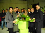 von links: Kurt Hohensinner von der SFS, LAbg. Univ. Prof. Dr. Wolf Rauch, die Stadträte Dr. Wolfgang Riedler und Detlev Eisel-Eiselsberg, Gemeinderat Dr. Peter Piffl-Percevic, Landesrätin Mag. Kristina Edlinger-Ploder, Bürgermeister Mag. Siegfried Nagl, Stadtrat Dr. Christian Buchmann und ÖWGes- Geschäftsführer Mag. Christian Krainer bei der Gleichenfeier des Studentenheimes „green-box“ von links: Kurt Hohensinner von der SFS, LAbg. Univ. Prof. Dr. Wolf Rauch, die Stadträte Dr. Wolfgang Riedler und Detlev Eisel-Eiselsberg, Gemeinderat Dr. Peter Piffl-Percevic, Landesrätin Mag. Kristina Edlinger-Ploder, Bürgermeister Mag. Siegfried Nagl, Stadtrat Dr. Christian Buchmann und ÖWGes- Geschäftsführer Mag. Christian Krainer bei der Gleichenfeier des Studentenheimes „green-box“