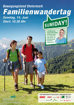 Am 14. Juni findet der Familienwandertag statt. Am 14. Juni findet der Familienwandertag statt.