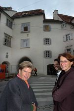 Burgtor: Lokalaugenschein von LH Klasnic mit Mag. Klug und  Dipl.-Ing. Zechner. Foto Philipp
