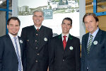 LH Franz Voves, Bernhard Prangl, Dir. Kurt Gressenberger und LR Michael Schickhofer beim 50-Jahr-Jubiläum der LBS Arnfels (v.r.) ©      