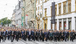 An der Gedenkveranstaltung nahmen 12.000 Menschen teil.