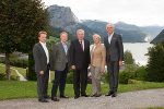 Landeshauptmann trifft Präsidium der IV Steiermark: Georg Knill, Jochen Pidner-Steinburg, Hermann Schützenhöfer, Ilse Bartenstein und Stefan Stolitzka (v.l.)  ©      