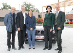 ABZ-Leiter Manfred Lux begrüßte (2.v.l.) Architekt Ferdinand Certov, LR Doris Kampus, NAbg. Barbara Riener und LIG-Prokurist Karl Skela beim Herbstfest (v.l.) © Foto: steiermark.at/Jammernegg; bei Quellenangabe honorarfrei