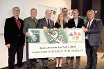 Heinrich Gugerli (Stadt Zürich), Alexander Pongratz (Landesinnungsmeister Bau), LR Johann Seitinger,  Heike Hohensinner-Blüthner (Zollamt Graz), Jürgen Jereb (ZT-Kammer), WK-Präs. Josef Herk (WKO) und Wilhelm Himmel (v.l.) © Foto: Land Steiermark; bei Quellenangabe honorarfrei