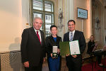 LH Hermann Schützenhöfer, Brigitte Schwarz und LH-Stv. Michael Schickhofer
