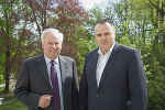 LH Hermann Schützenhöfer konnte BM Hans Peter Doskozil zu einem Arbeitsgespräch in der Grazer Burg begrüßen © Foto: Fischer; bei Quellenangabe honorarfrei