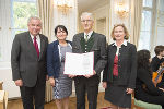 LH Hermann Schützenhöfer, 2. LT-Präs. Manuela Khom, Silvester Balthasar Rauter und LT-Präs. Bettina Vollath 