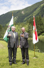 Der Salzburger Landeshauptmann Wilfried Haslauer übergab am 4.7. offiziell den Vorsitz der Landeshauptleute-Konferenz an seinen steirischen Amtskollegen Hermann Schützenhöfer