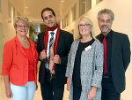 LAbg. Renate Bauer, Gastredner André Stern, Bereichsleiterin Ingeborg Schmuck, Abteilungsleiter Albert Eigner bei der Eröffnung der heurigen Fachtagung © steiermark.at; Verwendung bei Quellenangabe honorarfrei LAbg. Renate Bauer, Gastredner André Stern, Bereichsleiterin Ingeborg Schmuck, Abteilungsleiter Albert Eigner bei der Eröffnung der heurigen Fachtagung