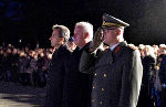 Bürgermeister Siegfried Nagl, Landeshauptmann Hermann Schützenhöfer und Brigardier Heinz Zöllner bei der Angelobung der Rekrutinnen und Rekruten © Österreichisches Bundesheer; bei Quellenangabe honorarfrei